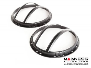 Jeep Wrangler JK Pivotal Headlight Euro Guards - Black